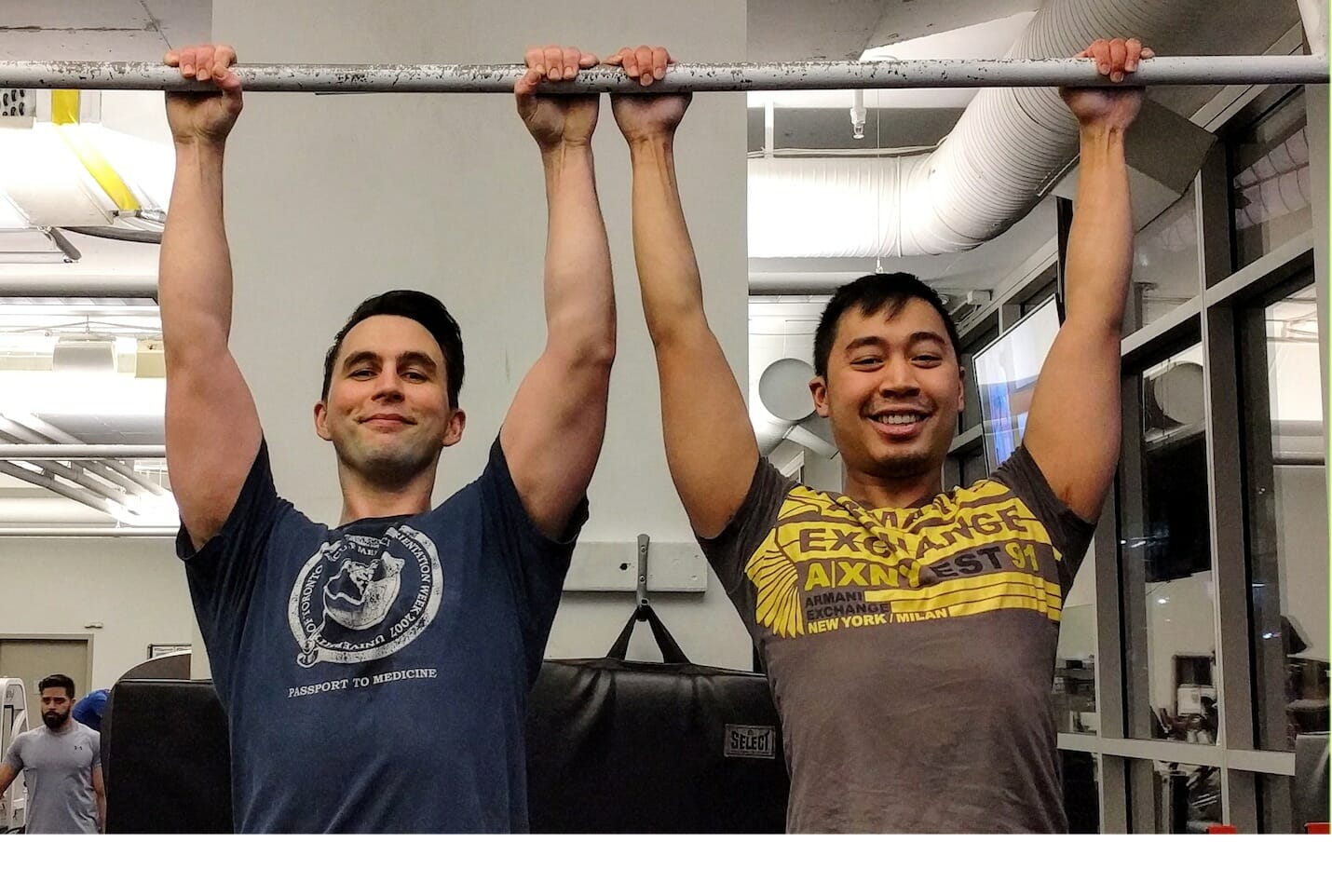 personal training clients Chris P. and Cole S.